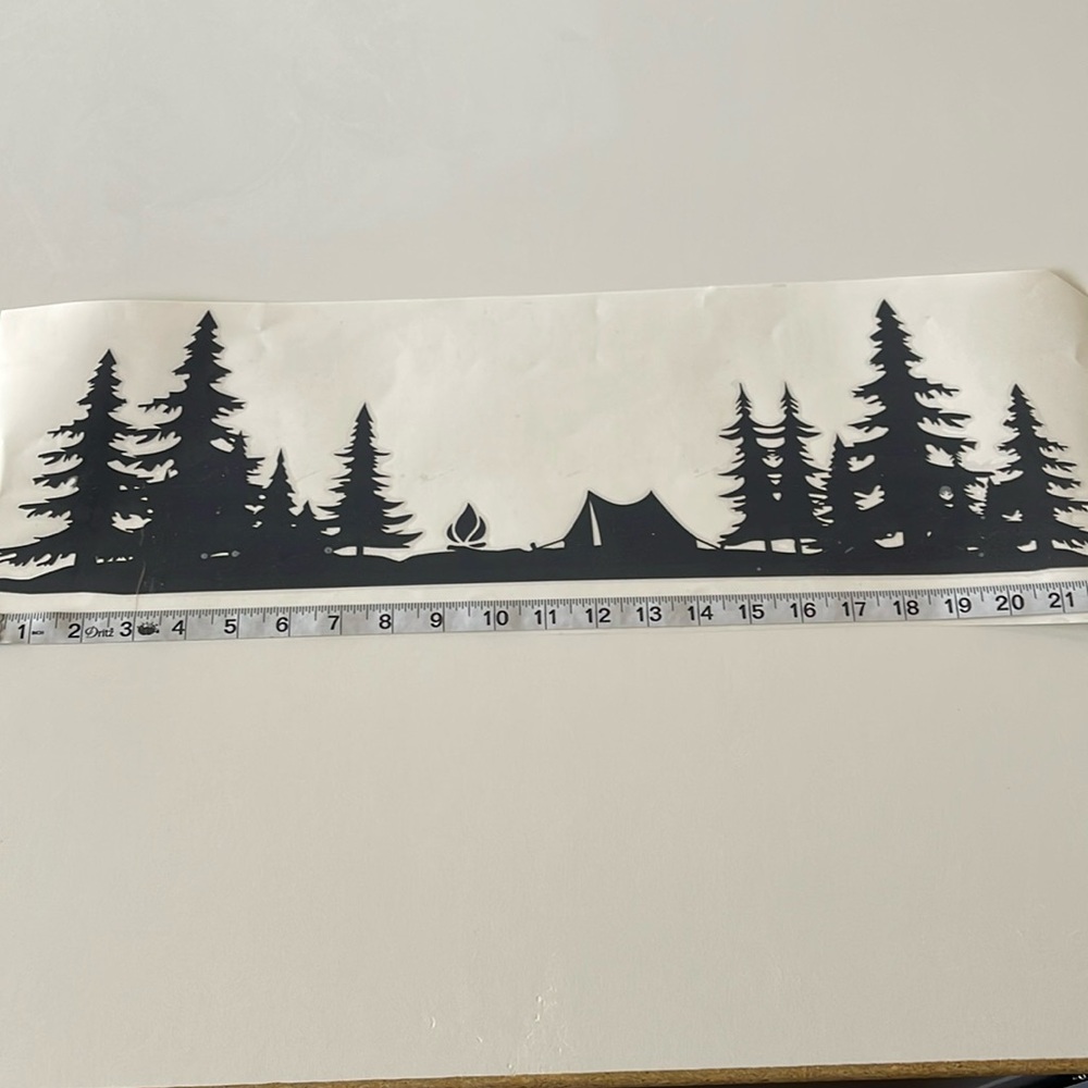Camping Scene Wall Art Decal